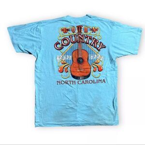 vintage born country bright guitar music graphic single stitch t shirt